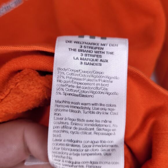 Adidas Hoodie Mens Small Orange Fleece Soccer PSG - Picture 12 of 13